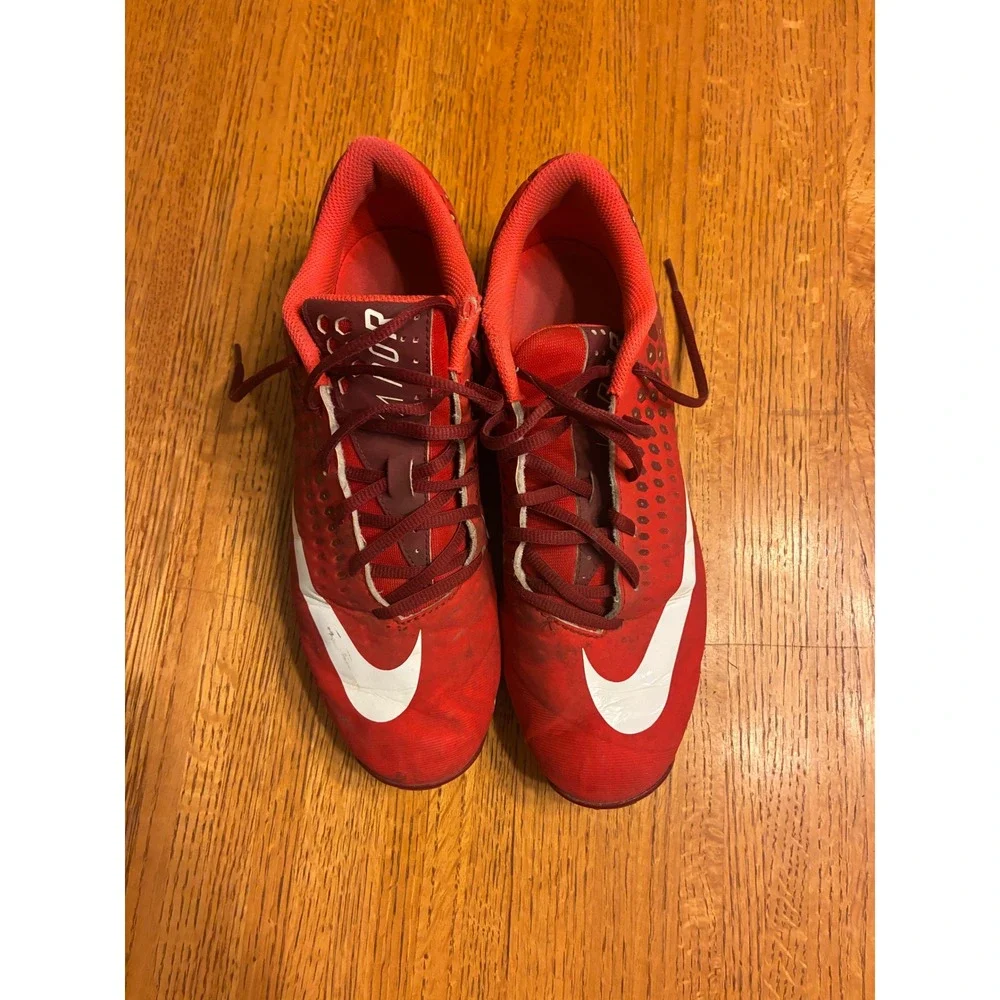 Nike Vapor Ultrafly 2 Keystone Baseball Cleats Red White Mens 10.5‎ A07945-601